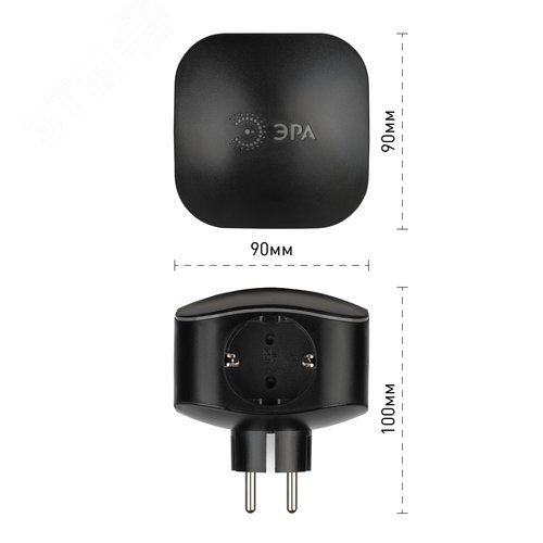 Экран для профиля САВ280 прозрачный квадратный, 2 м (500/8000) 2