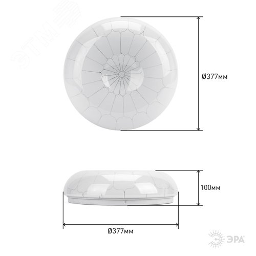 SPB-6 ‘‘Паутина‘‘ 24-6,5K (B) Бытовые светодиодные светильники (SPB 6)_48 напр ЭРА Светодиод. св-к 24Вт 6500K 1850Лм 405x115‘‘ (Б0032147) 3