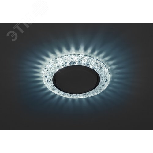 DK LD25 BL/WH Точечные светильники ЭРА декор cо светодиодной подсветкой Gx53, голубой - фото 3