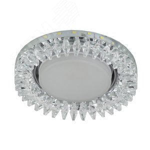 DK LD20 SL/WH Точечные светильники ЭРА декор cо светодиодной подсветкой Gx53, прозрачный (Б0028065) - фото 2