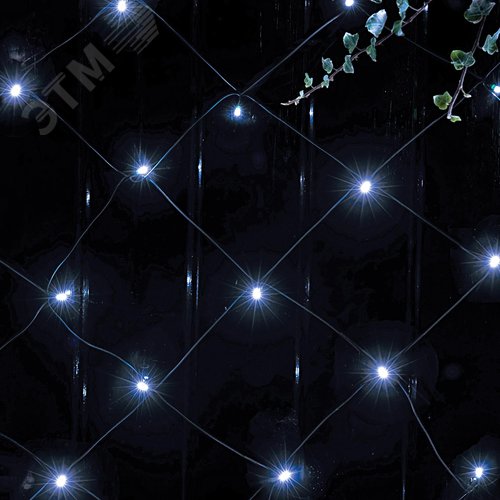 Сеть 150 LED на солнечной батарее холодный свет 2м*1,35м ERASS024-15 ЭРА 2