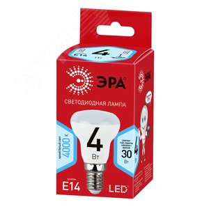 Лампа светодиодная LED 4Вт Е14 4000К ЭКО smd R39-4w-840-E14_eco | Б0020632 | ЭРА 2