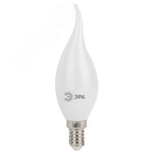 Лампа светодиодная LED 11 Вт 880Лм 6000К свеча на ветру холодный E14 170-265В LED BXS-11W-860-E14 Standart - фото 3