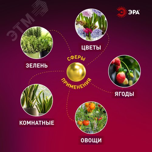 Линейные фитосветильники белый спектр ЭРА LLED-05-T5-FITO-18W-W | Б0028201 | ЭРА 12