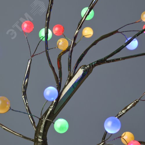Декоративный светильник Дерево с самоцветами h 45 см, мультиколор, 36 LED, 3*АА, IP20 ЕGNID - 36M ЭРА - фото 9