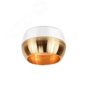 Подсветка декоративная накладной под GX53  белый/золото OL14 GX53 WH/GD  ЭРА (Б0049038) - ЭРА (Энергия света)