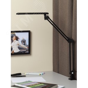 Светильник настольный светодиодный на струбцине черный NLED-441-7W-BK 8