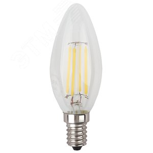 Лампа светодиодная декоративная LED 9 Вт 1170Лм 2700К свеча, филамент теплый E14 230В F-LED B35-9w-827-E14 3