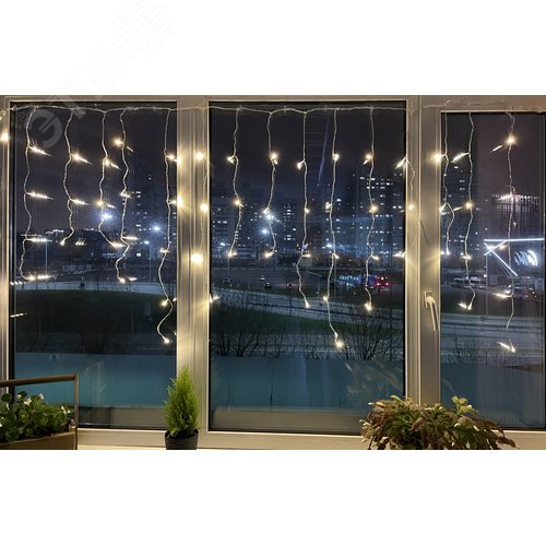 Гирлянда LED бахрома 2 м х 1 м теплый свет 24 V IP44 80/960 ENON-5B - фото 2