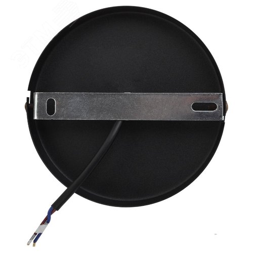 Светильник подвесной декоративный PL2 BK/RC E27 max 60W, d300 мм, шагрень черный/медь 3