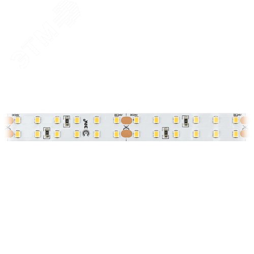 Лента светодиодная 20Вт/м 24В 3000К IP33 192LED/м LS2835-20-192-24-33-3000К-double-5m 3