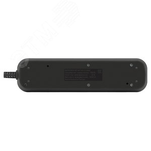 Колодка 4 розетки с заземлением черная KX-4e-B - фото 3