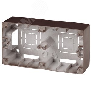Коробка накладного монтажа 2 поста, Эра12, бронза 12-6102-13