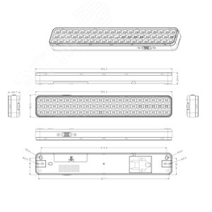 Светильник светодиодный аварийный постоянный DBA-106-0-20  60LED 6ч IP20 (24/864) ЭРА (Б0044399) - фото 7