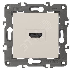 Розетка HDMI, Эра Elegance, сл.кость, 14-3114-02 - ЭРА (Энергия света)