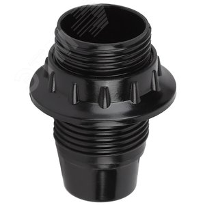 Патрон Е14 с кольцом, бакелит, черный (x50) (50/200/5600) ЭРА (Б0044080)