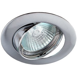 Светильник встраиваемый литой поворотный MR16KL1A SN 12V/220V, 50W сатин никель (100/2100) ЭРА - ЭРА (Энергия света)