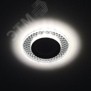 Светильник DK LD43 SL 3D декор cо светодиодной подсветкой MR16, зеркальный | Б0037353 | ЭРА 3