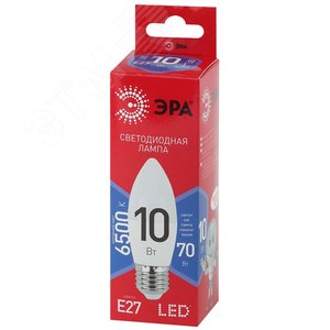 Лампа светодиодная LED 10 Вт 800Лм 6500К свеча холодный E27 220-240В LED B35-10W-865-E27 Red Line 2