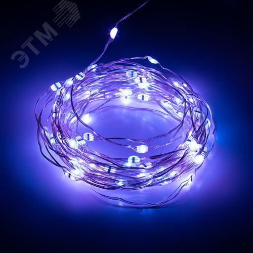 Гирлянда Нить с пультом, RGB, 5 м, 220 V, с таймер, с музыкой, с упр. через моб. прилож., длина провода ЕGNIG - PU ЭРА (Б0055994) - фото 3