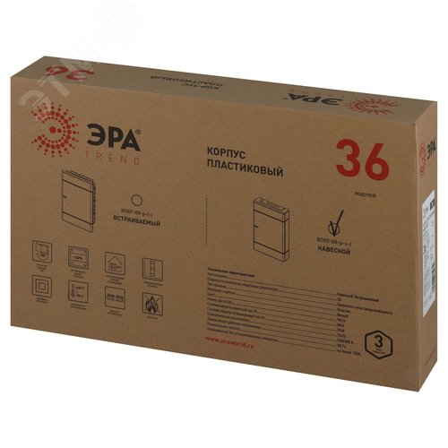 Щит распределительный навесной ЩРН-П-36 Trend BOXS-36-p-s-t IP41 - фото 7