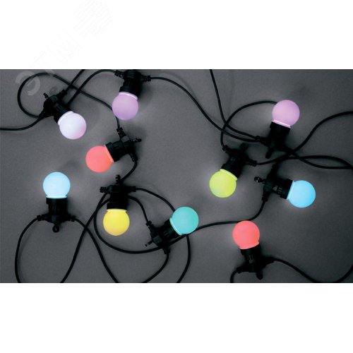Гирлянда  Белт Лайт набор 3 м, ERABL-MK3 10 RGB LED (шаг 30 см), мультиколор, динамич.режим, ЭРА (Б0047957) 7