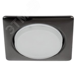 Светильник под лампу Gx53 квадр.,220V, 13W,черный металл KL71 BK  ЭРА