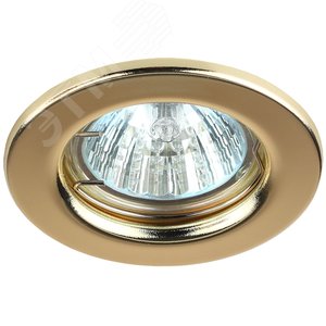 Светильник штампованный MR16,12V/220V, 50W золото ST1 GD - ЭРА (Энергия света)