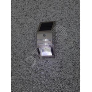 Светильник фасадный Хром, на солнечной батарее, 3 LED, 50 lm ERFS012-26 - ЭРА (Энергия света)