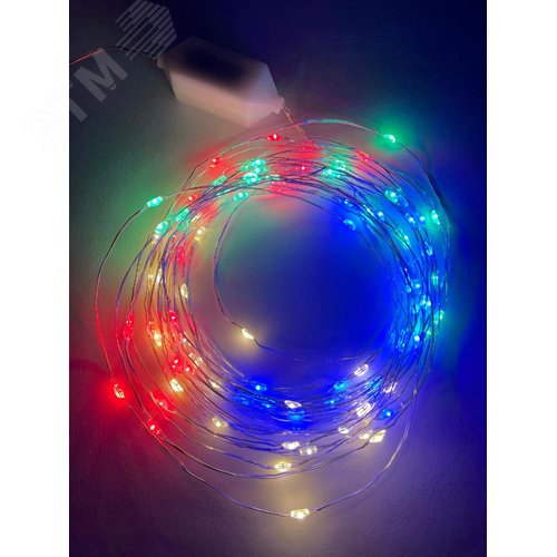 Гирлянда LED Нить 10 м мультиколор 220V ENIN -10NM ЭРА (Б0047965) 5