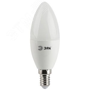 Лампа светодиодная LED B35-5W-827-E14 (диод, свеча, 5Вт, тепл, E14 (10/100/3500) ЭРА (Б0018871)