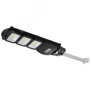 Светильник консольный на солнечной батарее, SMD, с кронштейном,60W,с датчиком движения, ПДУ, 1000lm, 5000К, IP65 - ЭРА (Энергия света)