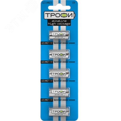 Батарейка Трофи A23-5BL ENERGY POWER Alkaline (100/1000/48000) 2