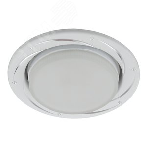 Светильник под лампу Gx53,220V, 13W, серебро/белый KL 77 AL/WH  ЭРА (Б0036494)