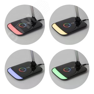 NLED-460-14W-BK-S Светильники настольные ЭРА NLED-460-14W-BK-S черный с серебром наст.светильник (Б0028439) - фото 5