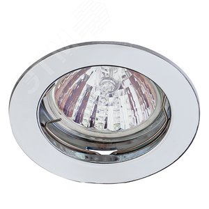 Светильник литой  простой MR16,12V, 50W сатин никель KL1 SN  ЭРА (C0043825) 3