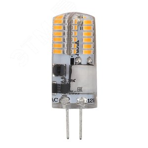 Лампа светодиодная LED 2,5 Вт 200Лм 2700К капсула теплый G4 12В LED-JC-2,5W-12V-SLC-827-G4 Standart - фото 3