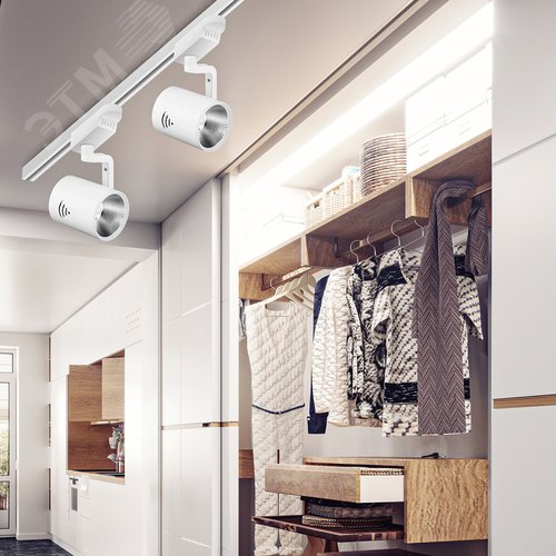 Светильник светодиодный трековый на шинопровод TR1 - 30 WH 30Вт белый COB (10/160) 6