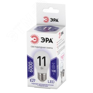 Лампа светодиодная LED 11 Вт 880Лм 6000К шар холодный E27 170-265В LED P45-11W-860-E27 Standart 2