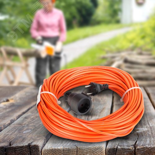 Удлинитель силовой UPx-1-2x0.75-30m-IP44 в бухте б/з 1 гнездо 30м ПВС 2х0.75 UPx-1-2x0.75-30m-IP44 3