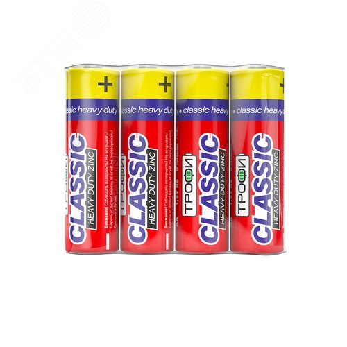 Батарейка Трофи R6-4S CLASSIC HEAVY DUTY Zinc (60/1200/28800) 2