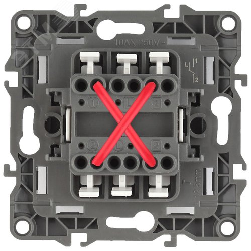 Переключатель промежуточный, 10АХ-250В, Эра12, шампань,12-1108-04 2