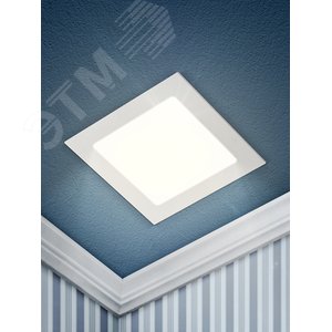 Светильник светодиодный ДВО-24W 4000К 1200Лм a 300мм IP20 квадратный 3