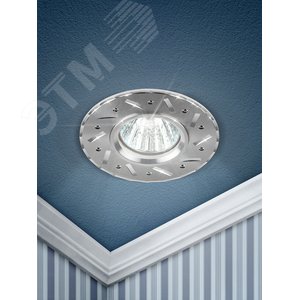 KL41 SL Точечные светильники ЭРА литой  ‘‘алюминевый ‘‘ MR16,12V/220V, 50W  серебро‘‘ (Б0003849) 3