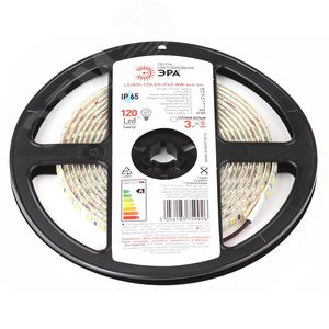 ЭРА LS2835-120LED-IP65-WW Светодиодные ленты_49 напр ЭРА LS2835-120LED-IP65-WW-eco-3m | Б0035598 | ЭРА - ЭРА (Энергия света)