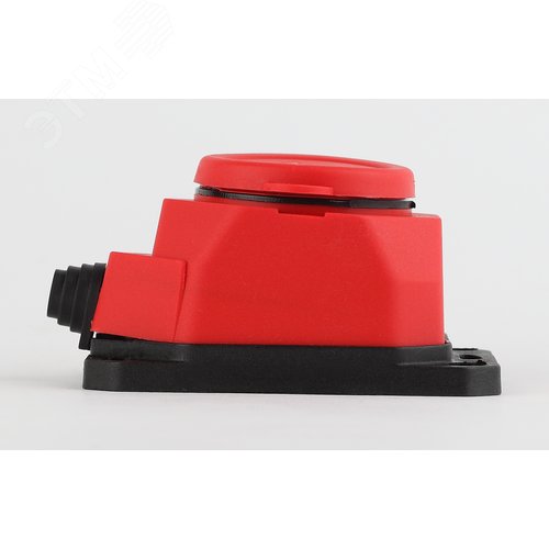 Колодка каучуковая с/з 1 гнездо 16A IP44 красная 24/240/1440 - фото 3