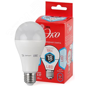 LED A65-18W-840-E27,груша,18Вт,нейтр,E27 - фото 2