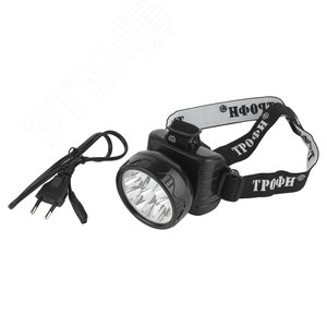 Фонарь налобный светодиодный 4Вт 50Лм IP40 LED 2 режима аккумуляторный TG9 черный - фото 7