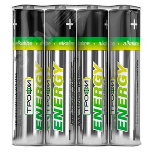 Батарейка Трофи LR03-4S ENERGY Alkaline (60/960/46080) - ЭРА (Энергия света)