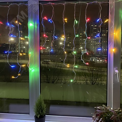 Гирлянда LED Бахрома 2 мx1м мультиколор, 24V, IP44 80/960 ENOB-2M - фото 10